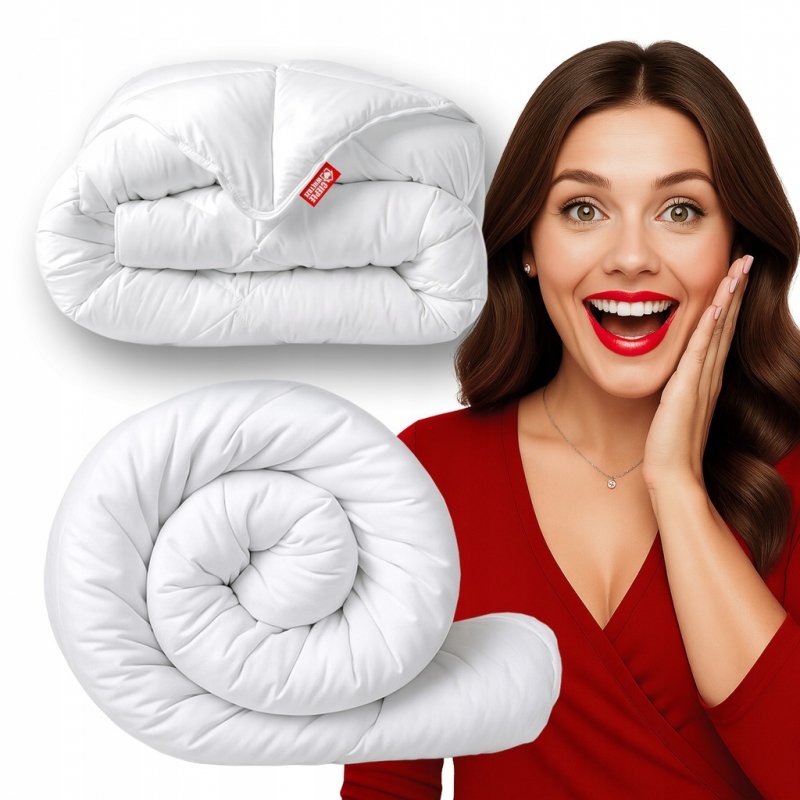 KOŁDRA 200x220 ANTYALERGICZNA CAŁOROCZNA MIKROFIBRA POLSKA MEDYCZNA