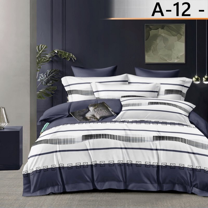 POŚCIEL 160x200 BAWEŁNA KOMPLET POŚCIELI + 2 POSZEWKI + PRZEŚCIERADŁO A-12