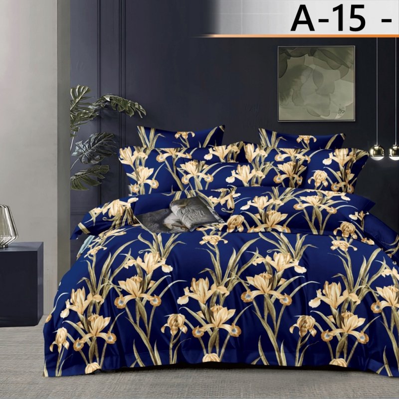 POŚCIEL 160x200 BAWEŁNA KOMPLET POŚCIELI + 2 POSZEWKI + PRZEŚCIERADŁO A-15