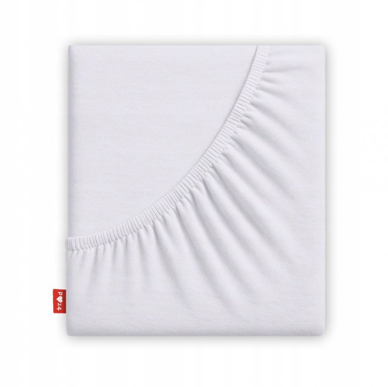 Prześcieradło 80x200 z Gumką GRUBA Bawełna Premium Bok 30 cm biały
