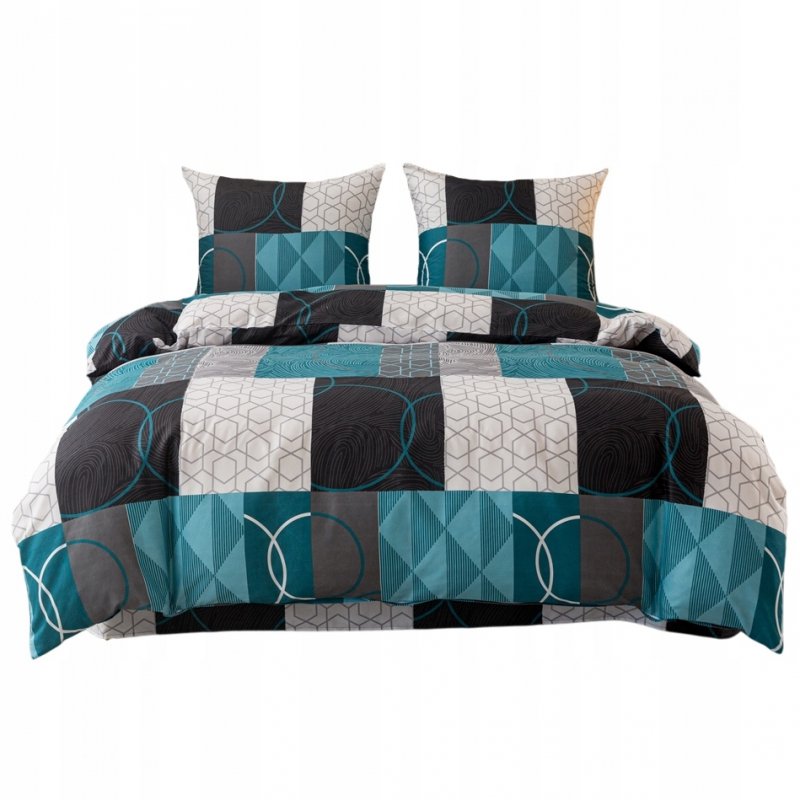 POŚCIEL 160x200 BAWEŁNA KOMPLET POŚCIELI BAWEŁNIANEJ + 2 POSZEWKI A-3055