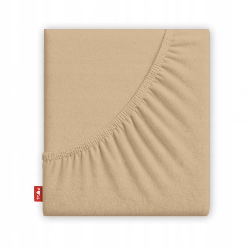 Prześcieradło 160x200 z Gumką GRUBA Bawełna Premium Bok 30 cm Beżowy