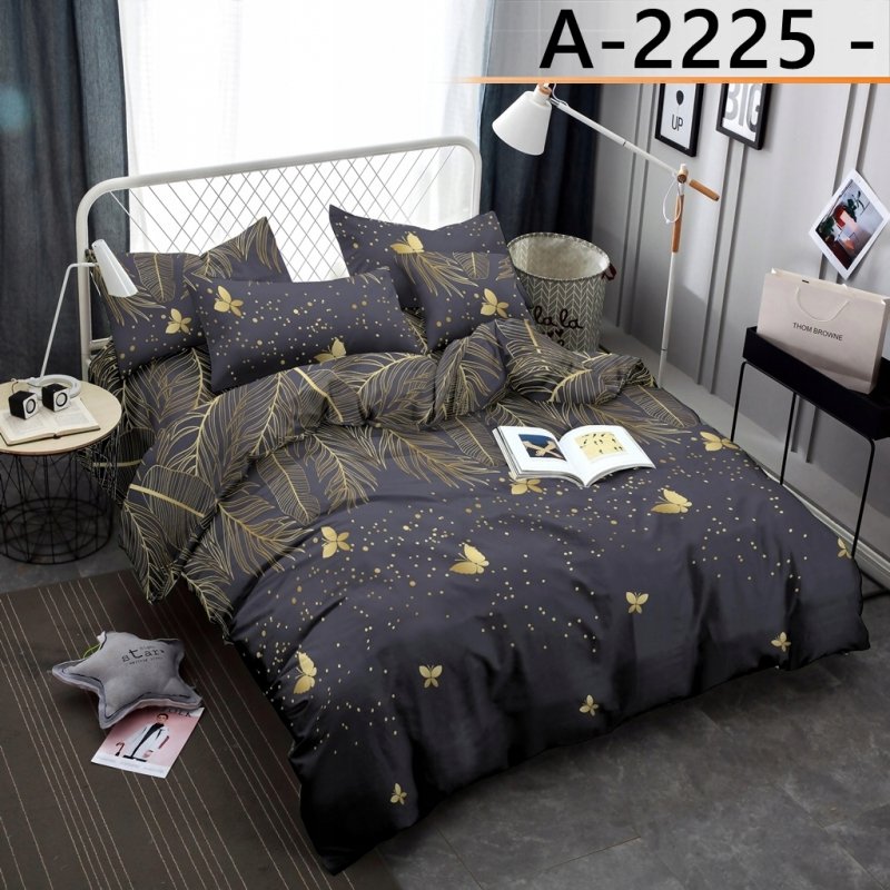 POŚCIEL 200x220 BAWEŁNA KOMPLET POŚCIELI BAWEŁNIANEJ + 2 POSZEWKI A-2225