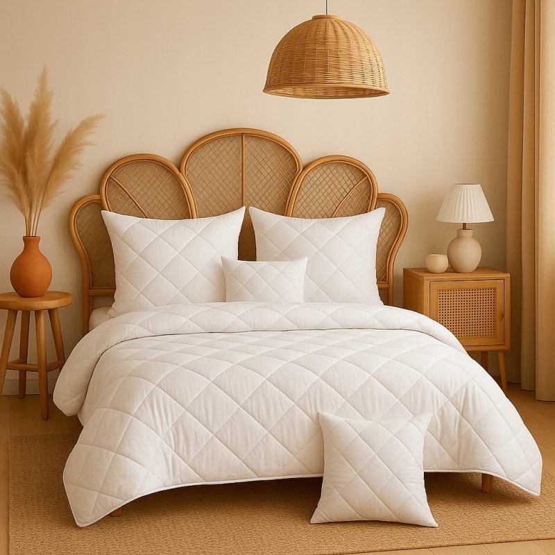 2x Gruba Poduszka 70x80 Mikrofibra z Zamkiem