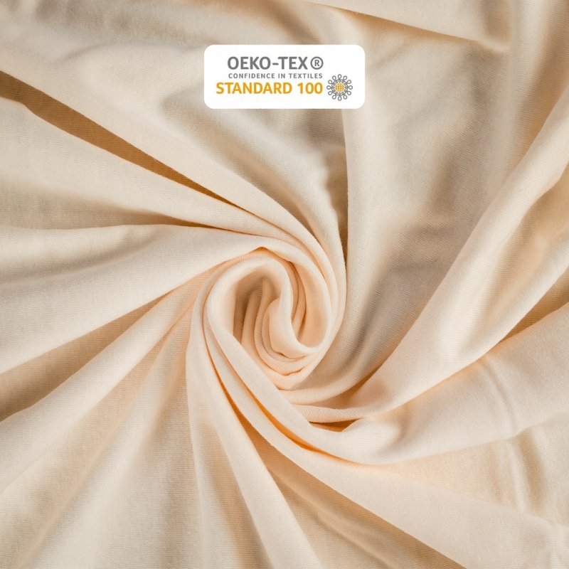 Prześcieradło 120x200 z Gumką GRUBA Bawełna Premium Bok 30 cm Kość słoniowa