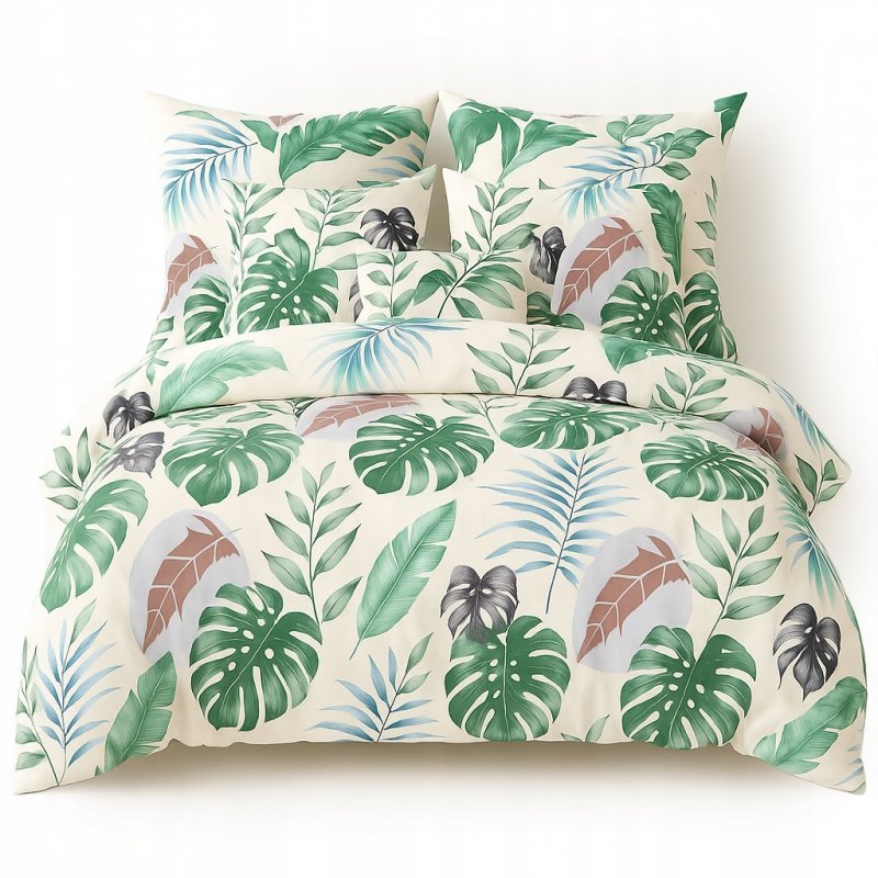 POŚCIEL 200x220 BAWEŁNA KOMPLET POŚCIELI + 2 POSZEWKI + PRZEŚCIERADŁO A-07