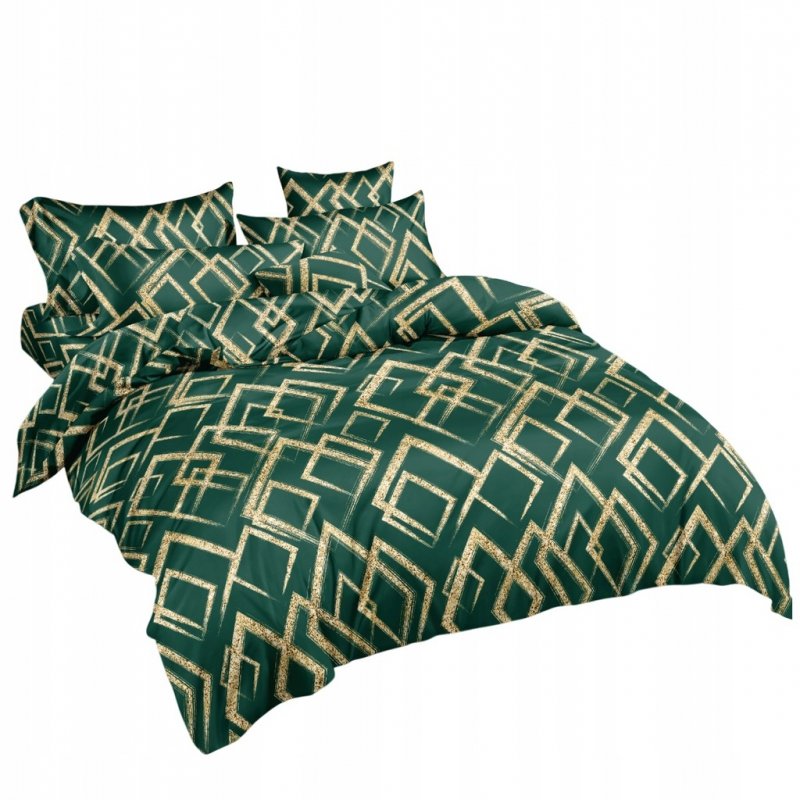 POŚCIEL 160x200 BAWEŁNA KOMPLET POŚCIELI BAWEŁNIANEJ + 2 POSZEWKI A-2681