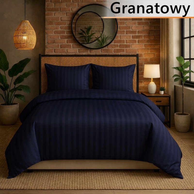 POŚCIEL 160x200 HOTELOWA 100% BAWEŁNA SATYNOWA ADAMASZEK KOLORY DO WYBORU (WYBIERZ)