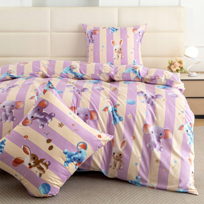 POŚCIEL 140x200 BAWEŁNIANA KOMPLET POŚCIELI + POSZEWKA WZÓR A-3287