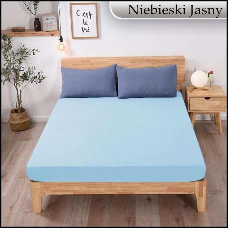 PRZEŚCIERADŁO JERSEY Z GUMKĄ 90x160 cm KWADRAT