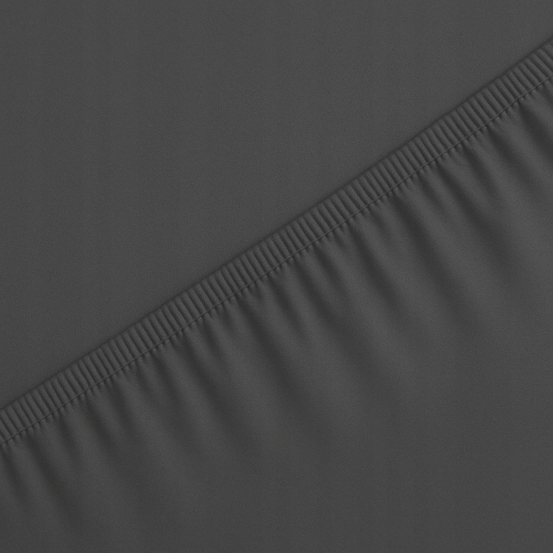 PRZEŚCIERADŁO Z GUMKĄ 200x220 GRAFIT MATERAC ZAKŁADKA DO 25 CM