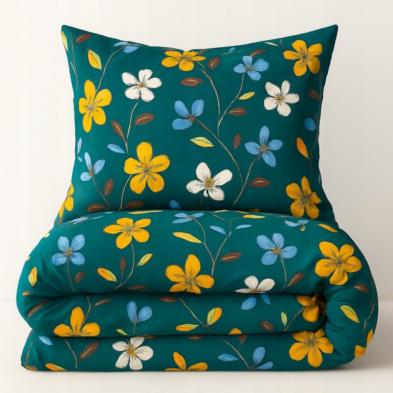 POŚCIEL 160x200 BAWEŁNA KOMPLET POŚCIELI BAWEŁNIANEJ + 2 POSZEWKI WZÓR A-01