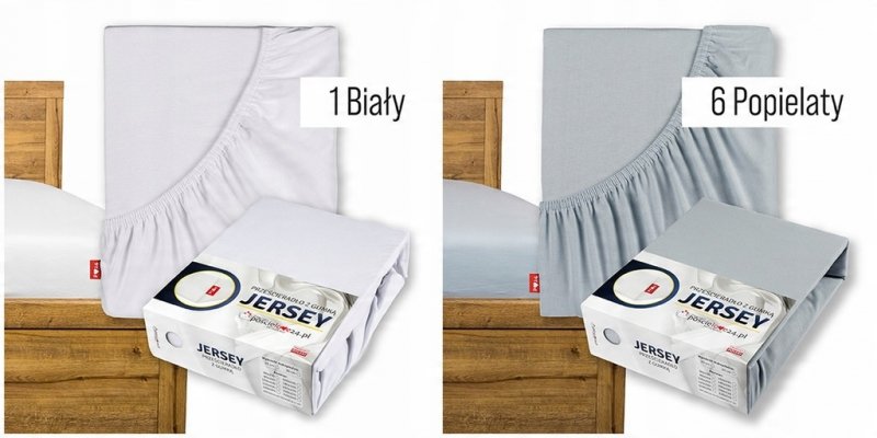Prześcieradło Jersey z Gumką 200x200 Bawełna Czesana Bok 30 cm Różne Kolory