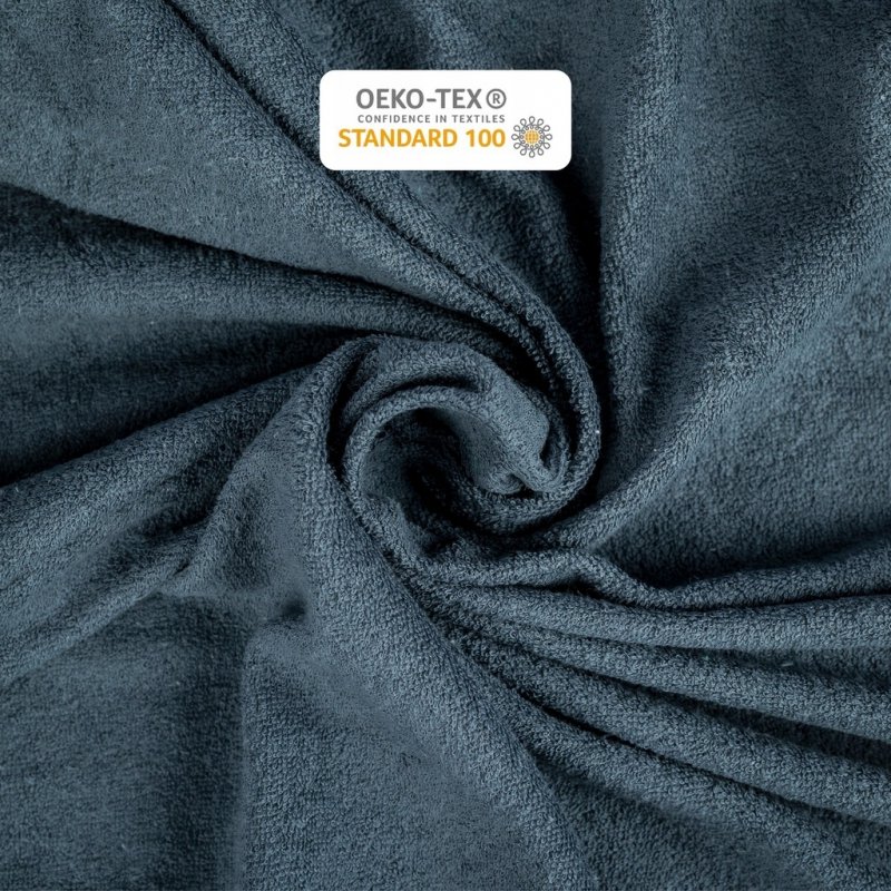 Prześcieradło Frotte z Gumką 200X200 Gruba Bawełna Bok 30 cm popiel ciemny