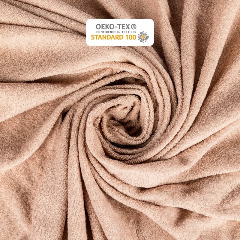 Prześcieradło Frotte z Gumką 160X200 Gruba Bawełna 200g Bok 30 cm cafe