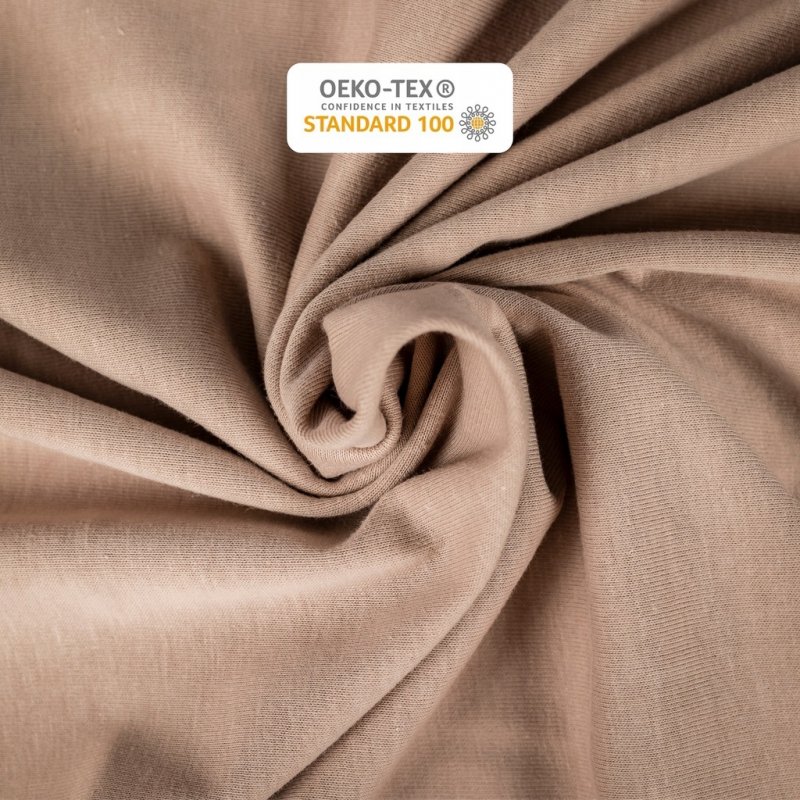 Prześcieradło 100x200 z Gumką GRUBA Bawełna Premium Bok 30 cm Cafe