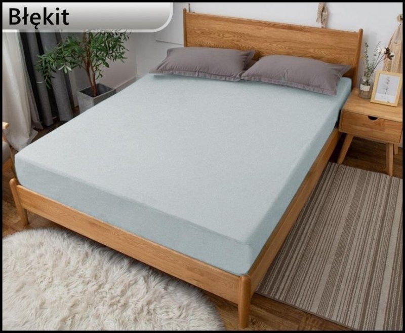 PRZEŚCIERADŁO FROTTE GRUBE Z GUMKĄ 200x200 cm