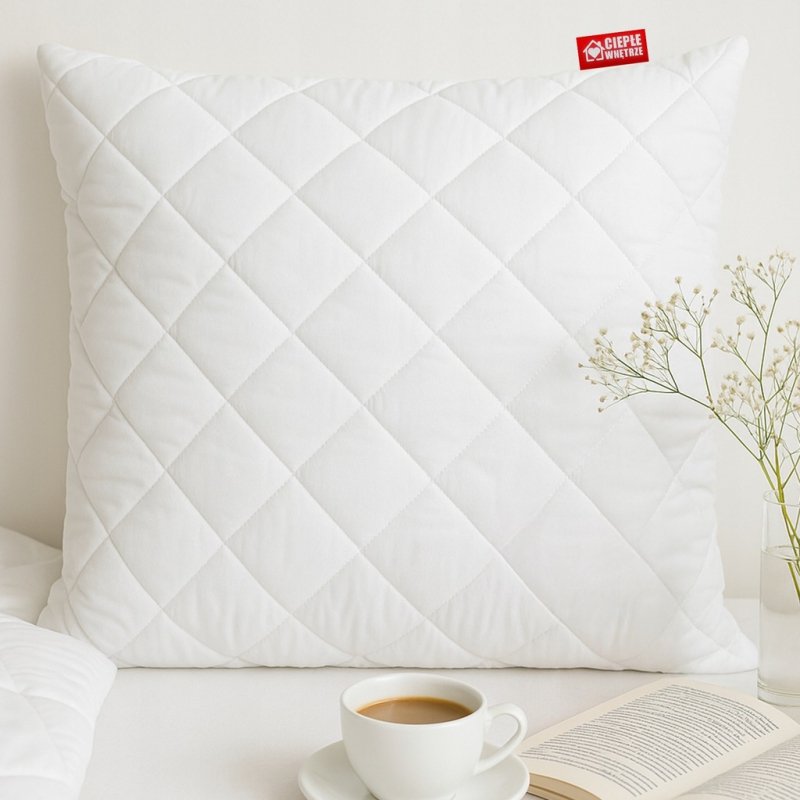 2x Poduszka 70x80 Antyalergiczna Pikowana GRUBA Polska HCS