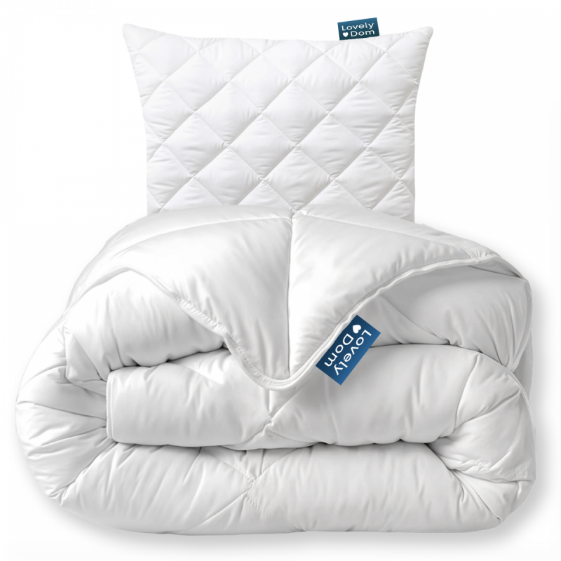 ZESTAW: KOŁDRA 160x200 MIKROFIBRA CAŁOROCZNA KOMA MEDIC LINE + PODUSZKA 70x80