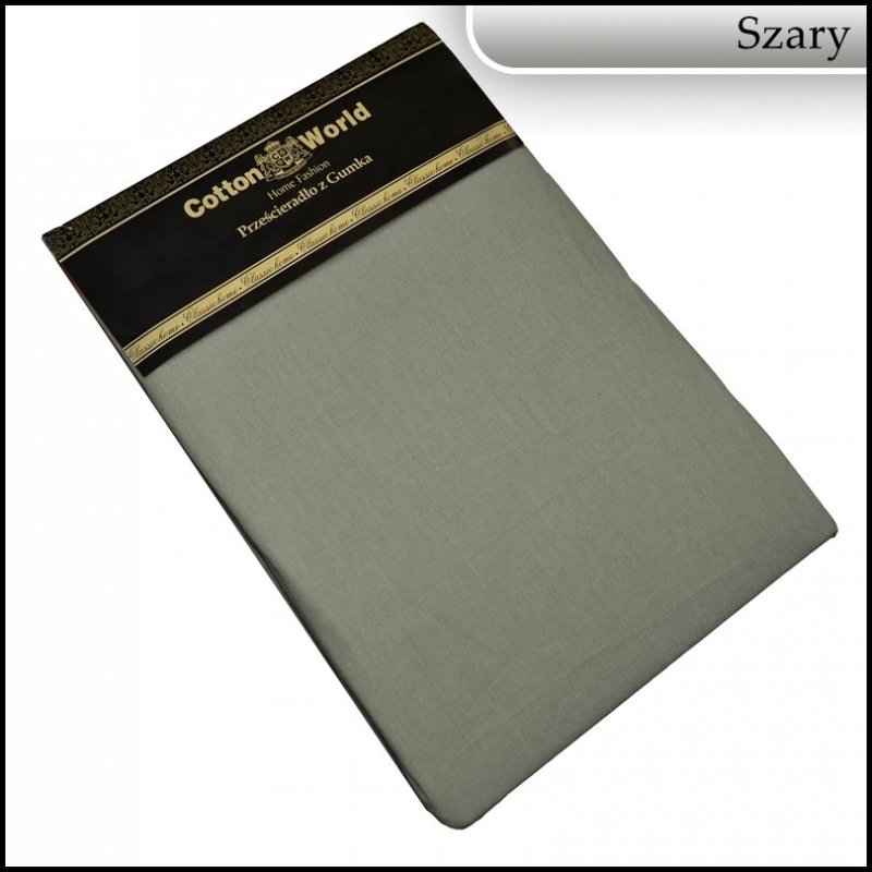 PRZEŚCIERADŁO BAWEŁNIANE Z GUMKĄ 160X200 COTTON WORLD