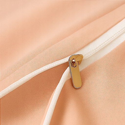 Pościel 200x220 Mikrofibra +2 Poszewki Komplet na Zamek – pudrowy róż