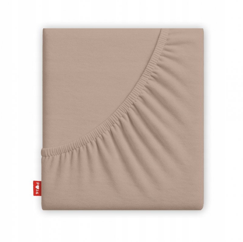 Prześcieradło 220x240 z Gumką GRUBA Bawełna Premium Bok 30 cm Cafe