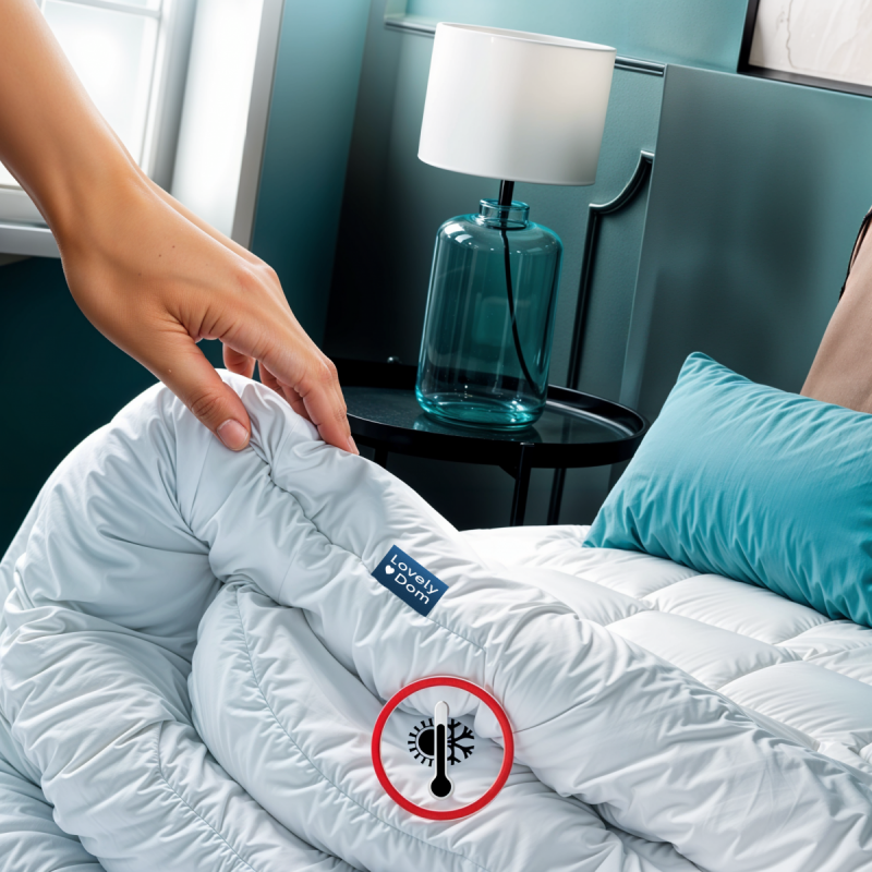 ZESTAW: KOŁDRA 200x220 MIKROFIBRA CAŁOROCZNA KOMA MEDIC LINE + 2 PODUSZKI 70x80