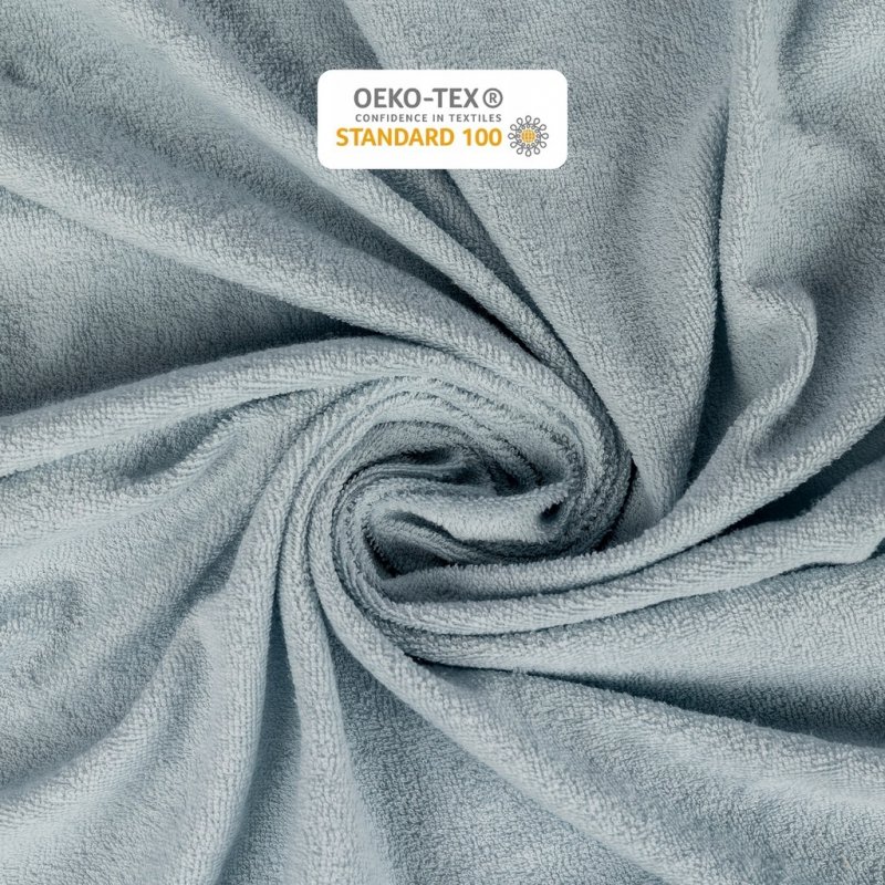 Prześcieradło Frotte z Gumką 200X220 Gruba Bawełna 200g Bok 30 cm popielaty