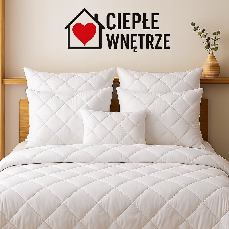 2x Gruba Poduszka 45x45 Mikrofibra z Zamkiem