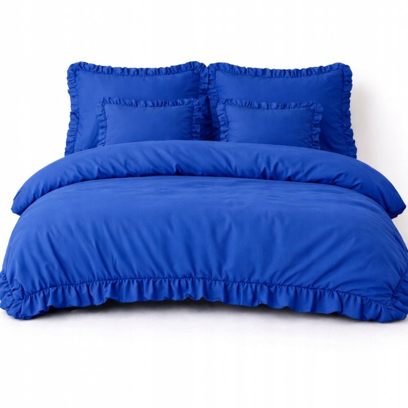 POŚCIEL 160x200 Z FALBANĄ KOMPLET 3 CZĘŚCIOWY MIKROFIBRA KOLOR CHABER