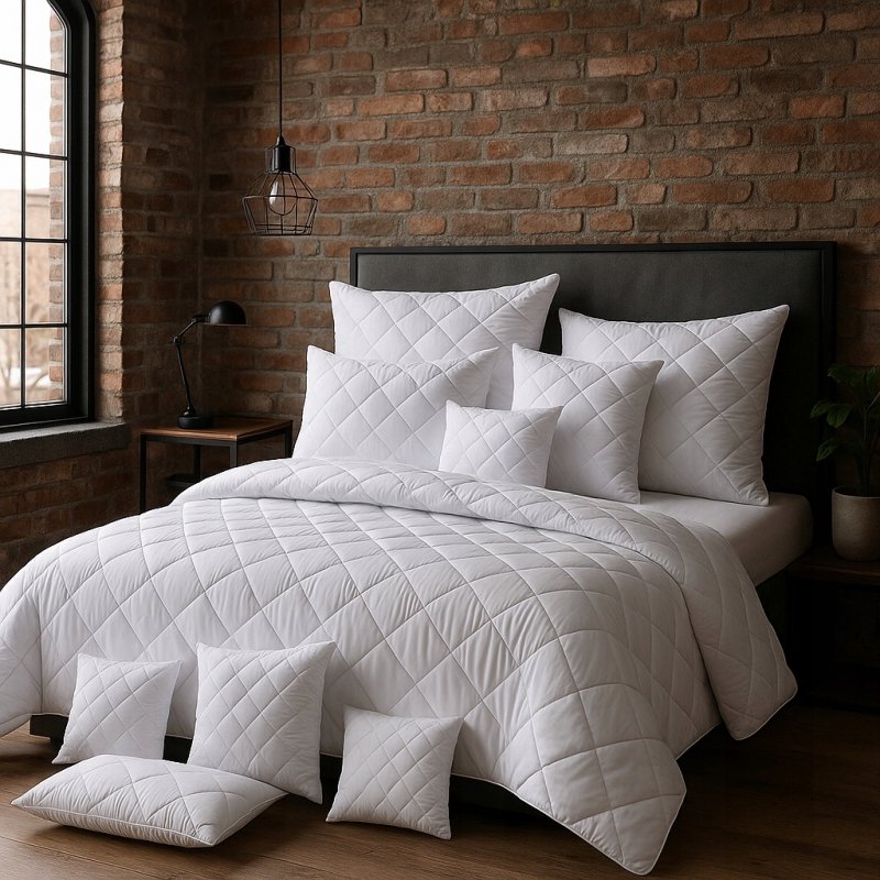 ZESTAW KOŁDRA 160x200 + 2x PODUSZKA 70x80 ANTYALERGICZNY POLSKA KOMPLET