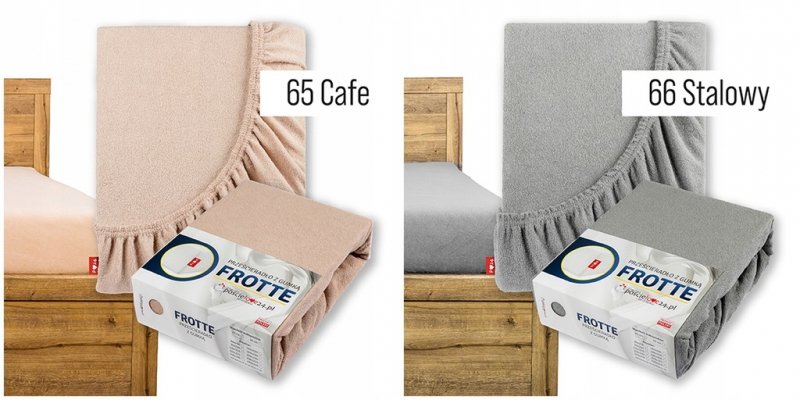 Prześcieradło FROTTE z Gumką 100x200 Bawełna Czesana Bok 30 cm Różne Kolory  (WYBIERZ)