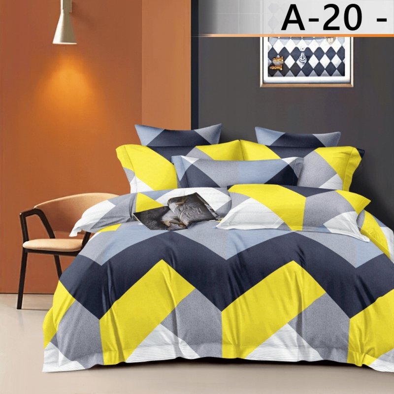 POŚCIEL 160x200 BAWEŁNA KOMPLET POŚCIELI + 2 POSZEWKI + PRZEŚCIERADŁO A-20