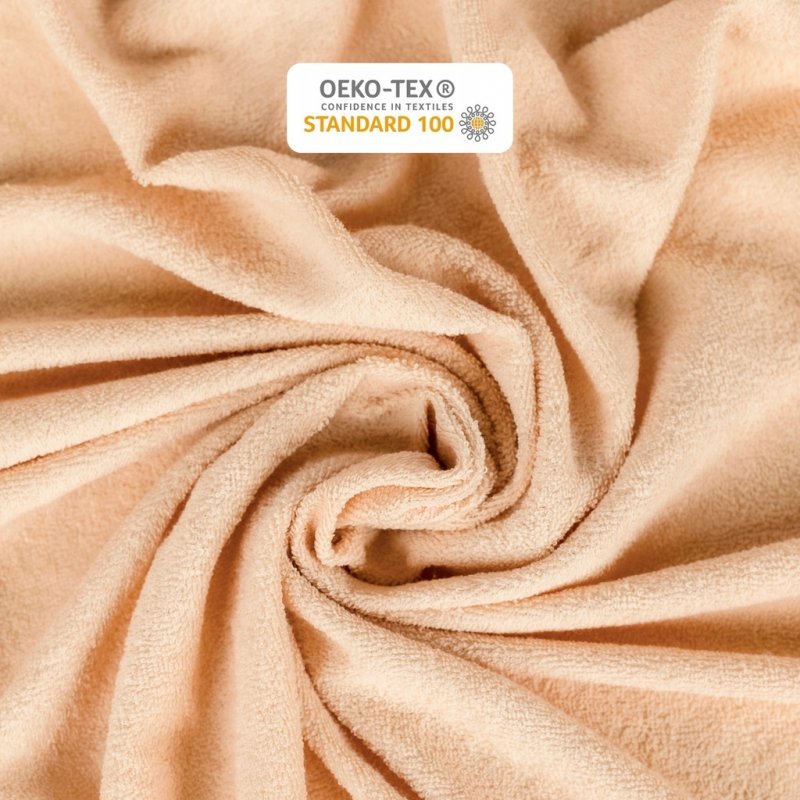 Prześcieradło Frotte z Gumką 90x200 Gruba Bawełna Bok 30 cm cappuccino