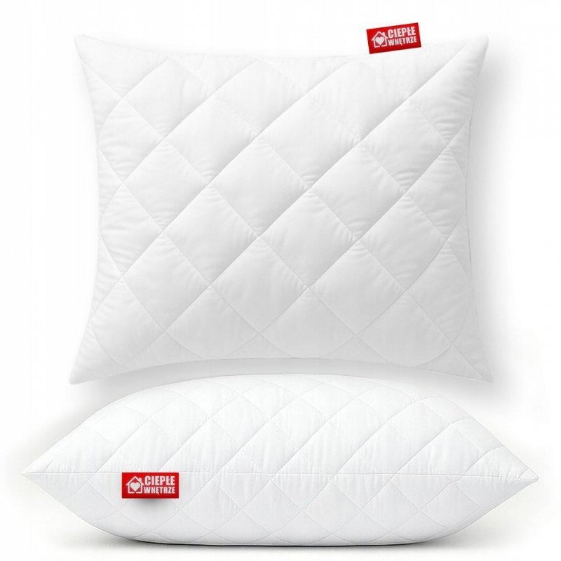 2x Gruba Poduszka 50x50 Mikrofibra z Zamkiem