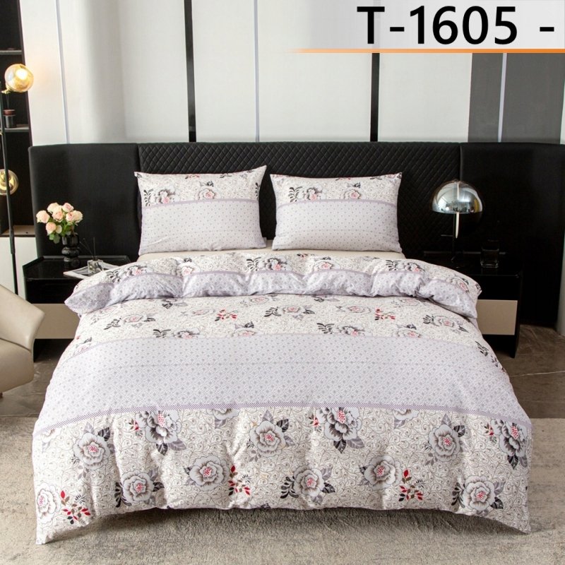 POŚCIEL 160x200 KOMPLET POŚCIELI + 2 POSZEWKI WZÓR T-1605