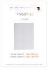 plakat B1 foliowany błysk, bez listew, druk pełnokolorowy jednostronny 4+0, na papierze kredowym 170 g, 200 sztuk