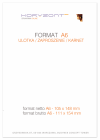 Katalog A6, 148 x 105 mm, całość druk pełnokolorowy, Ilość stron: 40, Okładka - papier kredowy 250 g + folia jednostronna, środek - papier kredowy 130 g, szycie zeszytowe - 20 sztuk