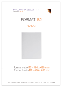 plakat B2, druk UV 4+0, na papierze satynowym 200 g - 2 sztuk