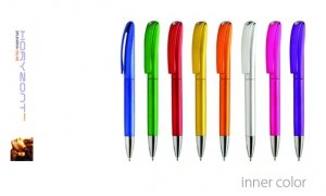 długopis INNER COLOR o nadruku, nadruk Pantone z palety do wyboru 1+0 - 300 sztuk
