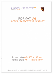 ulotka A6, 105 x 148 mm, wysyłka następny dzień, druk pełnokolorowy obustronny 4+4, na papierze kredowym, 130 g, 75 sztuk   