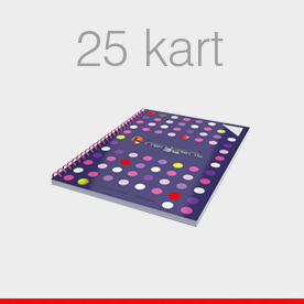 notesy 25 kart