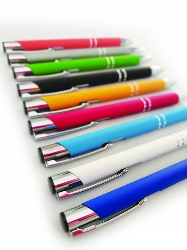 długopis SLUM COLOR do nadruku, nadruk Pantone z palety do wyboru 1+0 - 100 sztuk