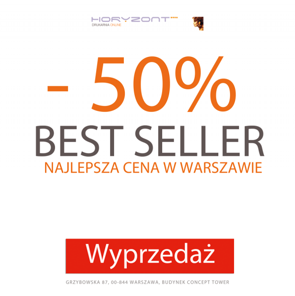 plakat B2,  druk pełnokolorowy jednostronny 4+0, na papierze kredowym, 170 g - 50 sztuk  