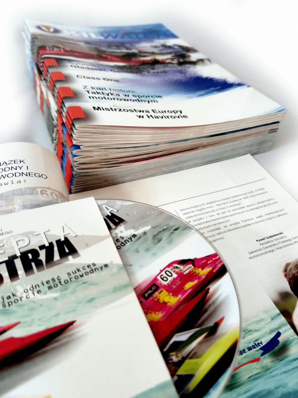 katalog DL, druk pełnokolorowy obustronny 4+4, na papierze kredowym, kreda 130 g, 24 str., 125 sztuk
