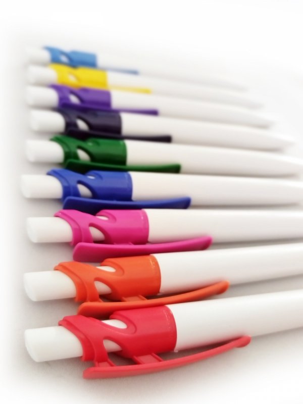 długopis SLUM COLOR do nadruku, nadruk Pantone z palety do wyboru 1+0 - 100 sztuk