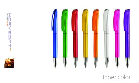 długopis INNER COLOR o nadruku, nadruk Pantone z palety do wyboru 1+0 - 300 sztuk