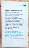 Frank S. Caprio Female Homosexuality. A Modern Study of Lesbianism [homoseksualizm] - okładka