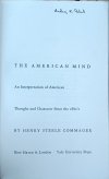 Henry Steele Commager • The American Mind: An Interpretation of American Thought and Character Since the 1880's  - strona tytułowa
