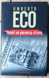 Umberto Eco  Temat na pierwszą stronę - okładka 